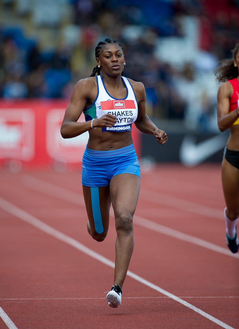 Competing in the Women’s 400m at the 2016 British Championships