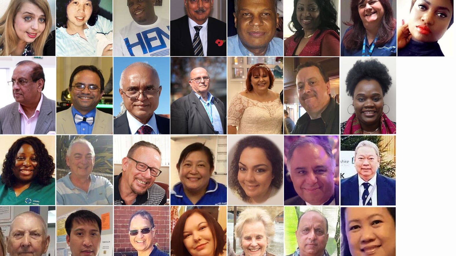 &nbsp;Some of the NHS staff who have died during the coronavirus pandemic