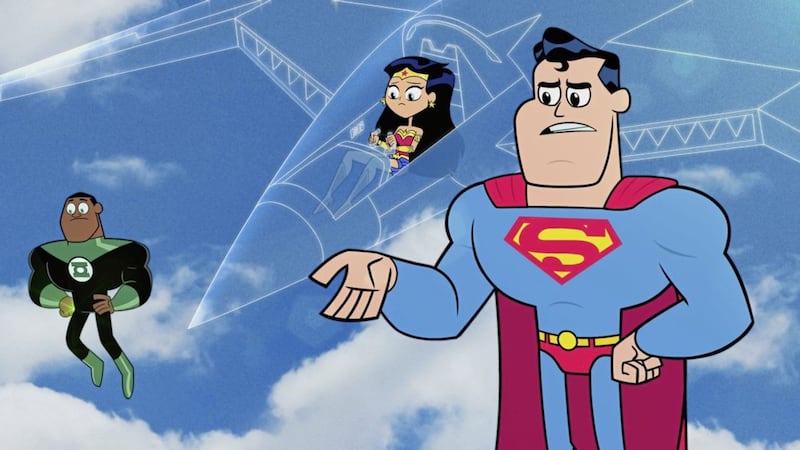 Teen Titans Go! To The Movies &ndash; Lantern (voiced by Lil&#39; Yachty), Wonder Woman (Halsey) and Superman (Nicolas Cage) 