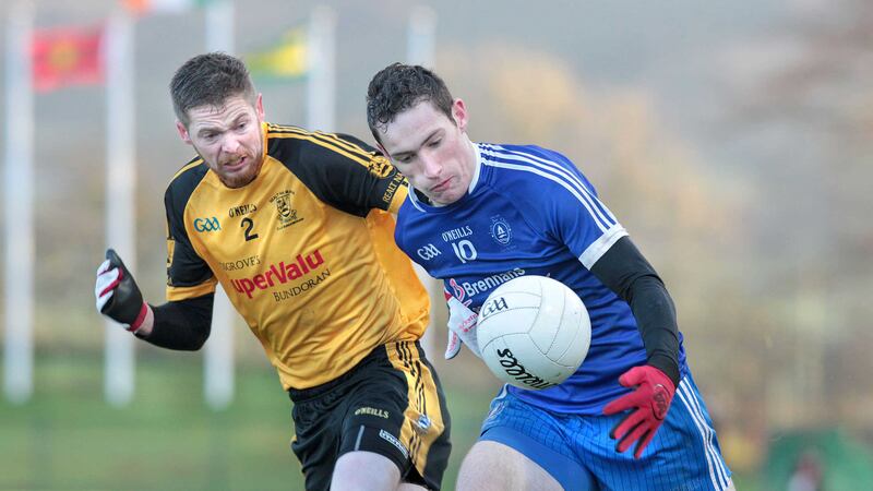 The best efforts of Rory Mason couldn't prevent Loughinisland going out of the All-Ireland IFC at the hands of Hollymount-Carramore at the weekend&nbsp;