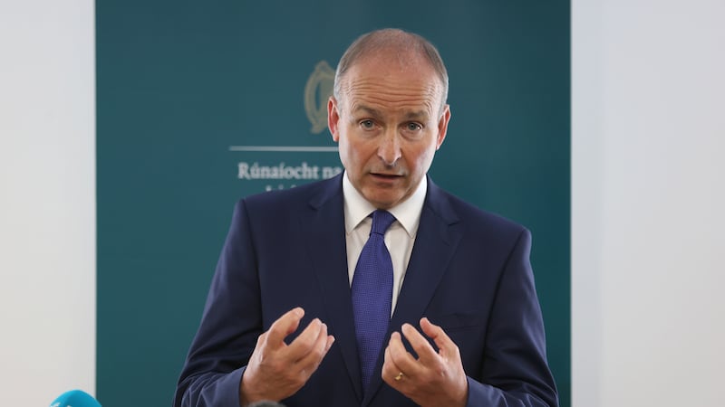 Tánaiste Micheál Martin speaking in Belfast. Picture by Liam McBurney