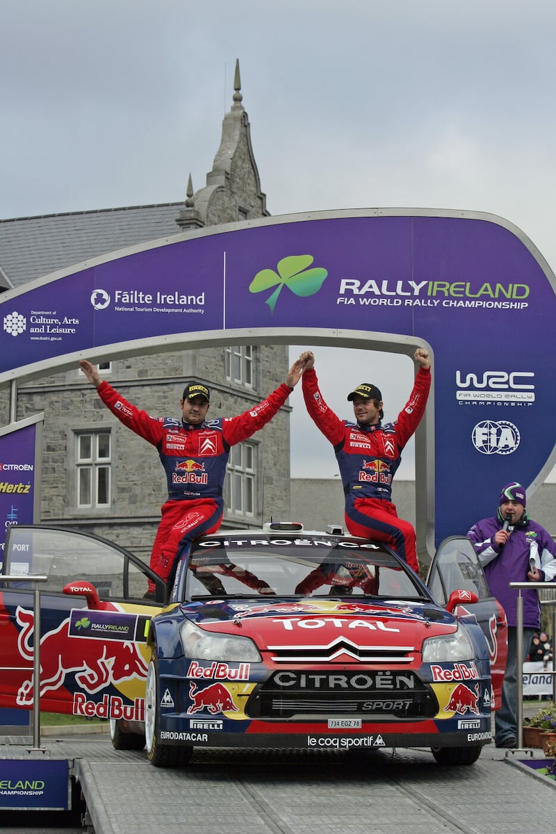 2009 Rally of Ireland winners Daniel Elena and Sebastian Loeb