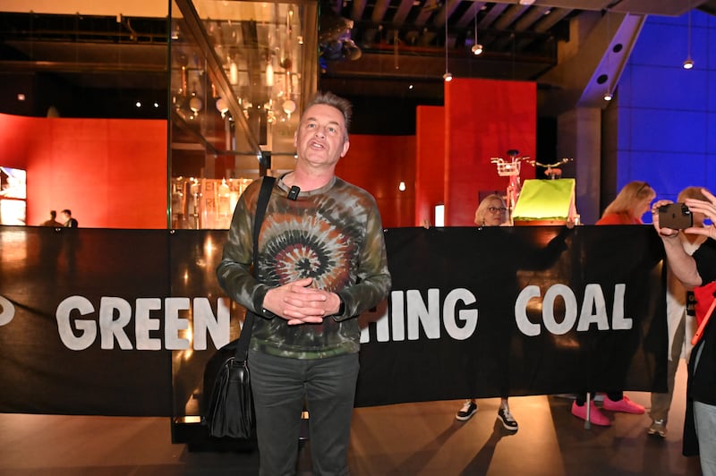 Packham addressed the group with a speech (Credit: Andrea Domeniconi)