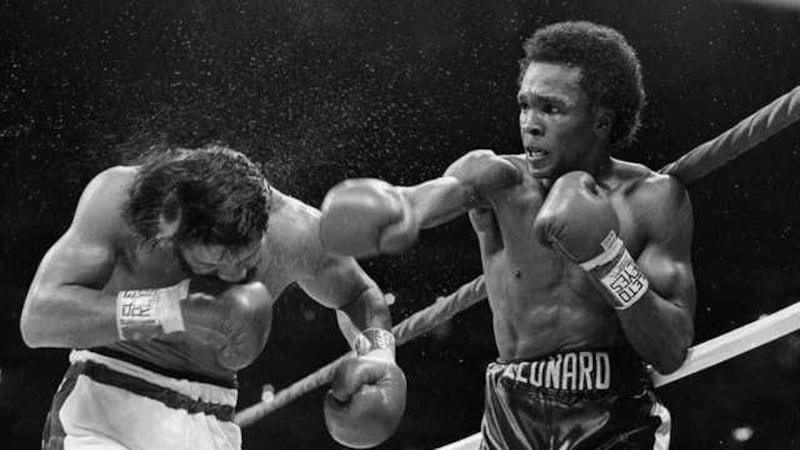 Sugar Ray Leonard beats Roberto Duran in 1980 &nbsp;