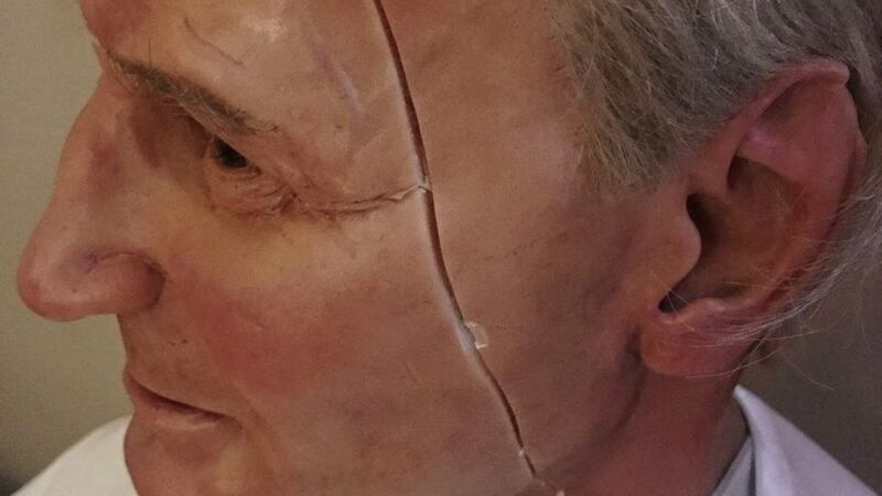 The sculptor is considering whether to create a new head for the waxwork of the former pontiff. Picture by The National Wax Museum Plus 