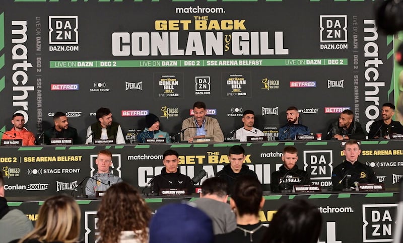 There were fiesty exchanges between Lewis Crocker and Tyrone McKenna at the press conference