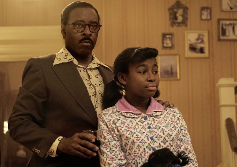 CL Franklin, pictured left, played by Courtney B. Vance, with his daughter Little Re, played by Shaian Jordan. Picture by PA Photo/National Geographic/Richard DuCree