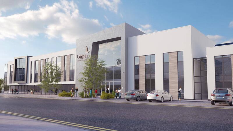 An artist&#39;s impression of how Lagan&#39;s head office will appear once the extension is complete 