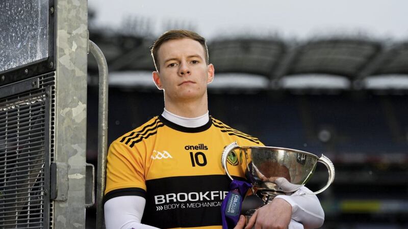 <span style="font-family: Arial, sans-serif; ">Peter Healy of St Enda's, Glengormley is pictured ahead of the AIB GAA All-Ireland Intermediate Football Club Championship final taking place at Croke Park on Saturday, February 9. Picture by E&oacute;in Noonan/Sportsfile</span>