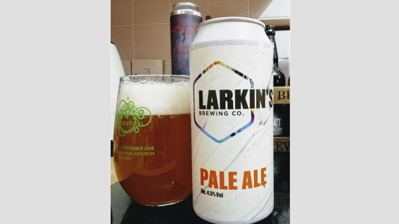 Larkin&#39;s pale ale, hopefully the first of many of the Wicklow brewers&#39; beers to venture north 