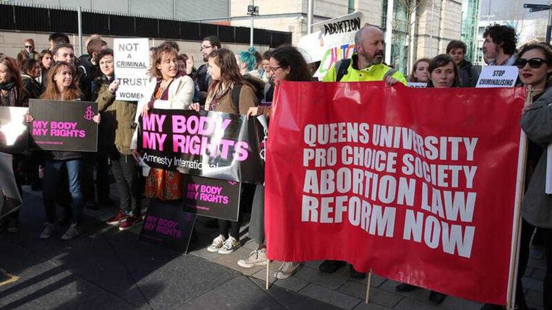 A pro-choice rally in Belfast earlier this year. Picture by Declan Roughan 