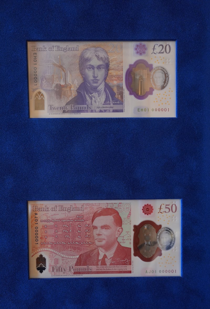 The King liked the “elegant” £20 and £50 notes