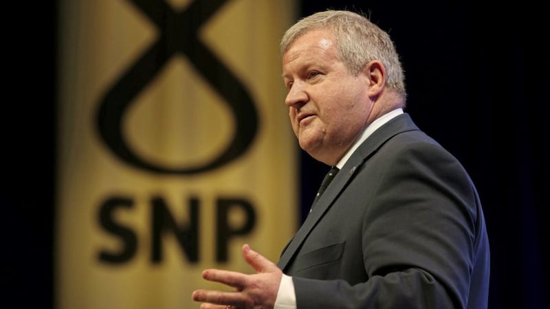 Westminster SNP leader Ian Blackford speaks during the SNP spring conference in Edinburgh Picture by Andrew Milligan/PA 