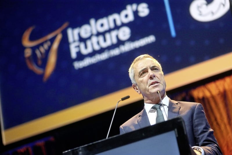 Actor James Nesbitt delivers the keynote address at the Ireland&#39;s Future event in the 3Arena, Dublin in October. Picture by Mal McCann. 