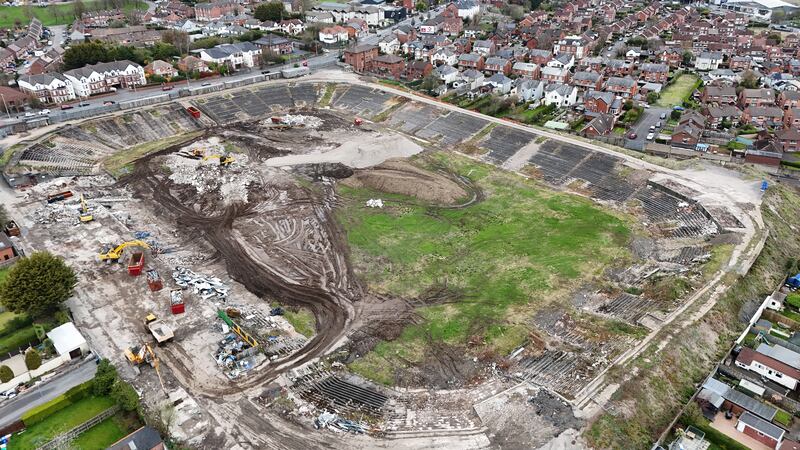 A recent view of Casement Park in west Belfast. PICTURE: MAL MCCANN