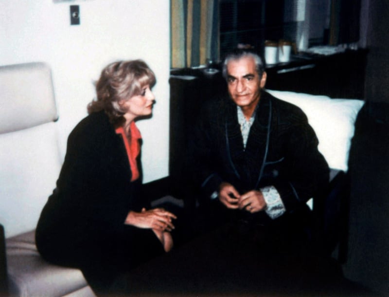 Barbara Walters interviews the Shah of Iran in hospital