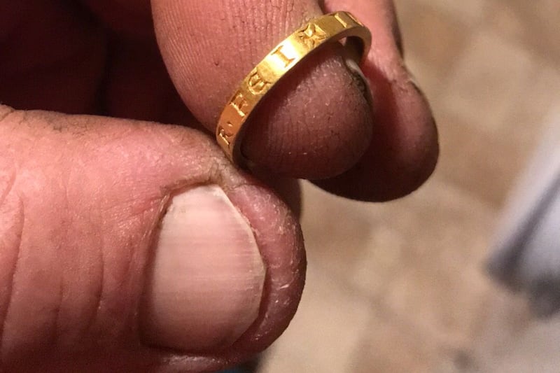 Gold ring found by metal detectorist could fetch up to £8,000 at auction