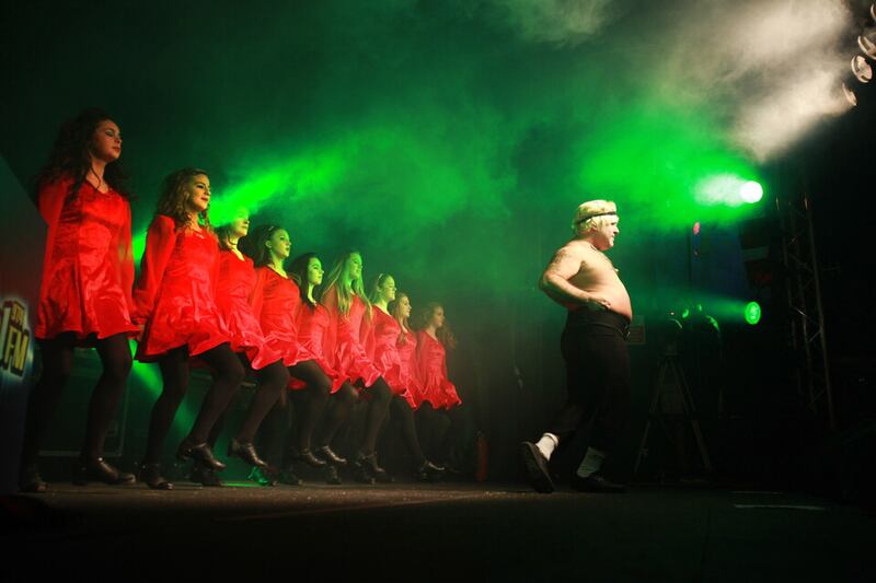 Stavros Flatley performing in Belfast in 2011 outside the then Odyssey Arena. Picture by Paul Moane, PA