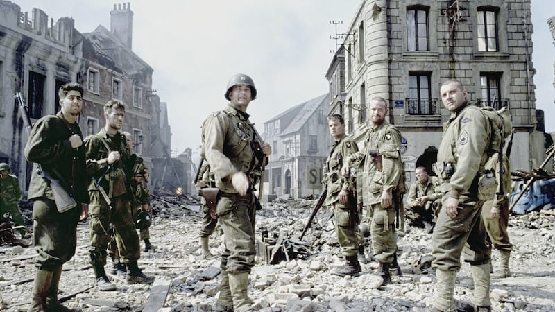 Tom Hanks and co in Saving Private Ryan, which was filmed in Ireland and England 25 years ago 