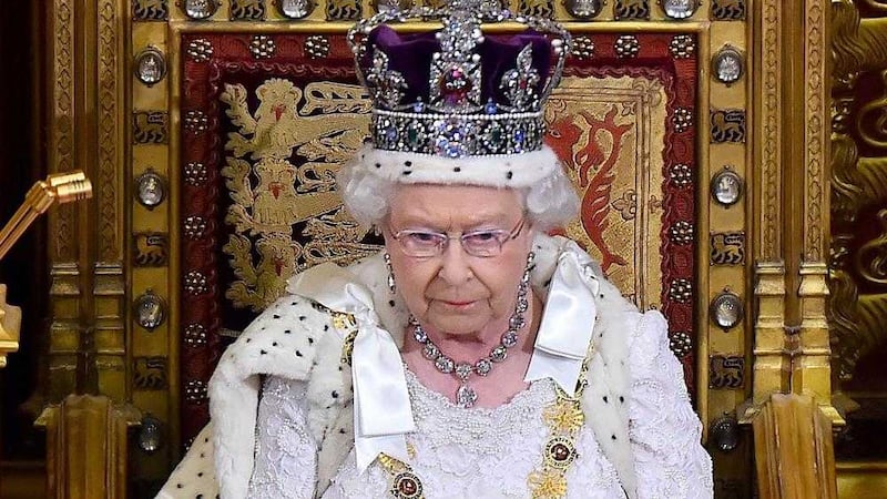 Queen Elizabeth during the state opening of parliament at Westminster in May this year 