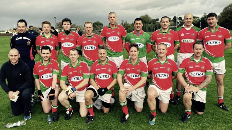 Members of the NI Fire &amp; Rescue Service Gaelic Football Club 