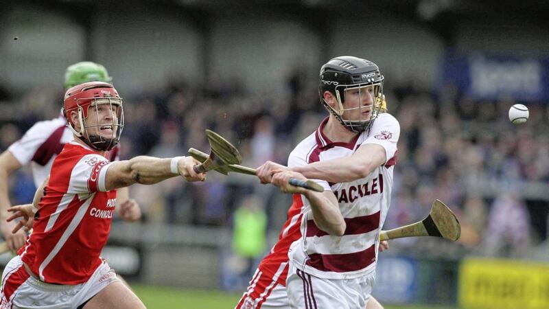 Slaughtneil&#39;s Brendan Rogers joins six from Cuala, six from Na Piarsaigh and one each from Liam Mellows and Ballygunner on the inaugural AIB club hurling Allstar select. 