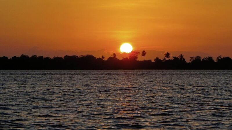 Sunset over Pemba in the Zanzibar archipelago 
