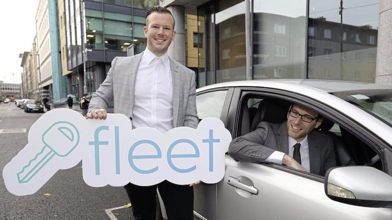 Founder and CEO of Fleet Maurice Sheehy (left) has launched the new car rental business in Northern Ireland 