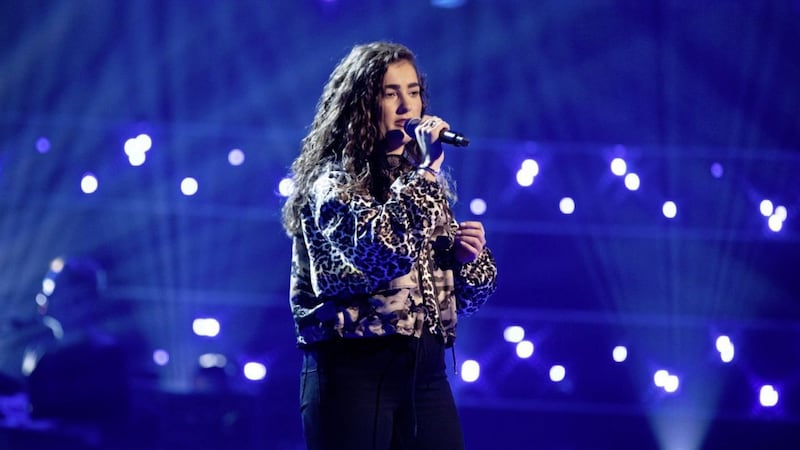 Bellaghy&#39;s Brooke Scullion impressed the judges on ITV&#39;s The Voice on Saturday night to progress to the next round. Picture by ITV 