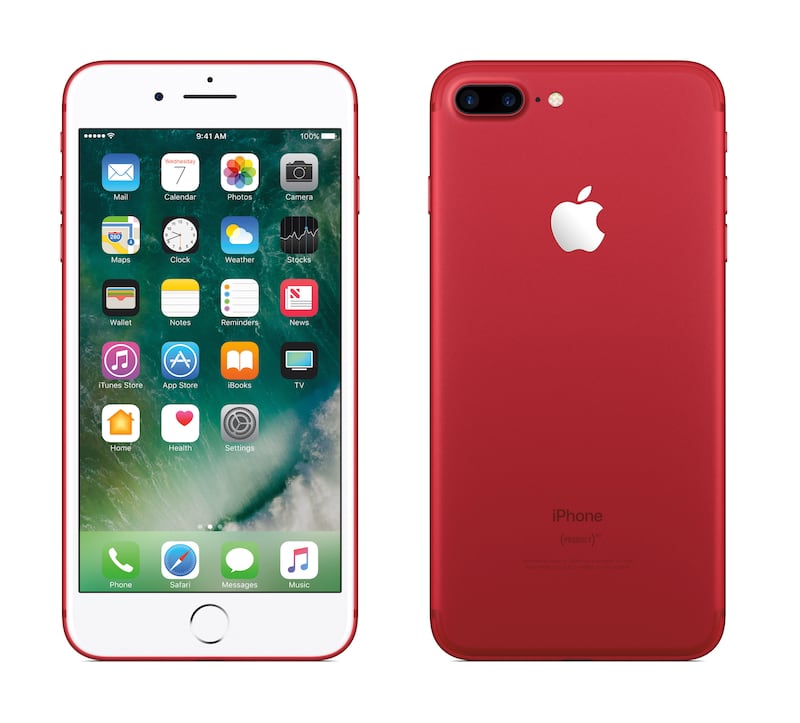 Apple iPhone 7 in red