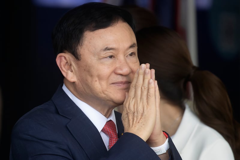 Thailand’s former prime minister Thaksin Shinawatra is currently in a police hospital in Bangkok (Wason Wanichakorn/AP)