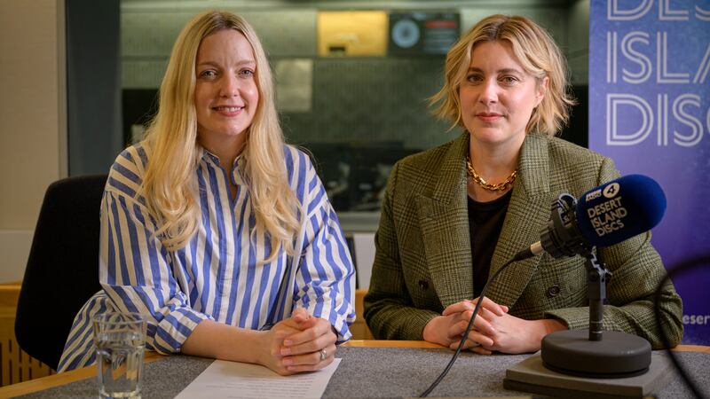 Greta Gerwig and Lauren Laverne (Amanda Benson/ BBC)