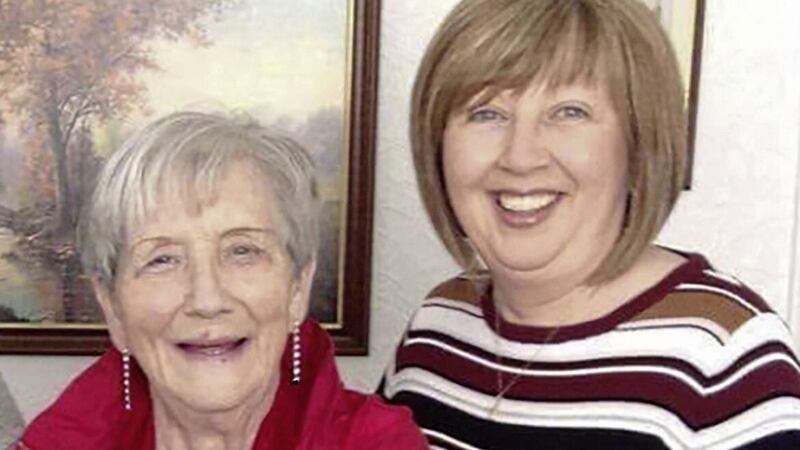 Coronavirus victim Ruth Burke (82) with her daughter Brenda Doherty 