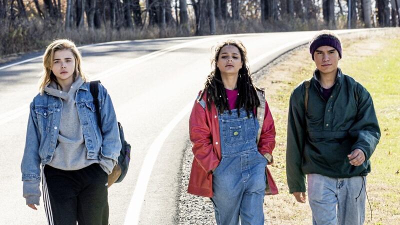 Chloe Grace Moretz, Sasha Lane and Forrest Goodluck in The Miseducation Of Cameron Post 