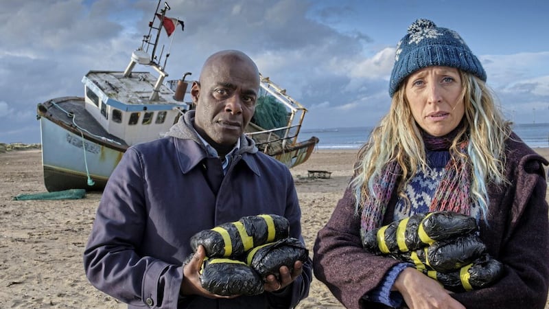 Paterson Joseph as Samuel and Daisy Haggard as Janet in Boat Story 