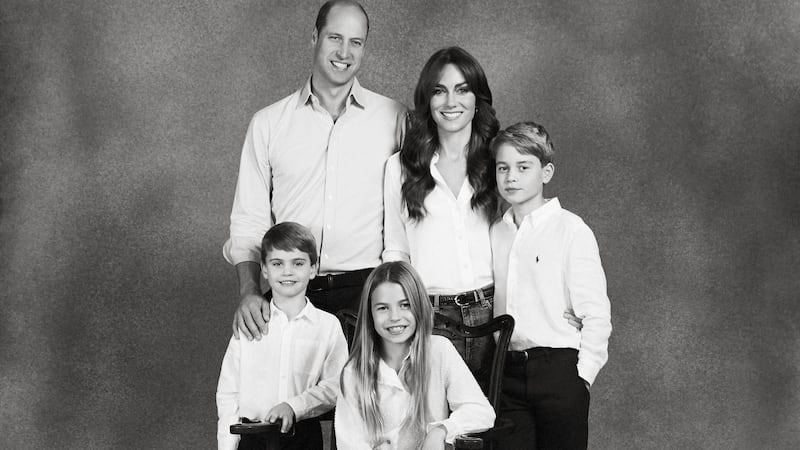 The Prince and Princess of Wales were photographed with their three children in Windsor (Josh Shinner/Kensington Palace/PA)