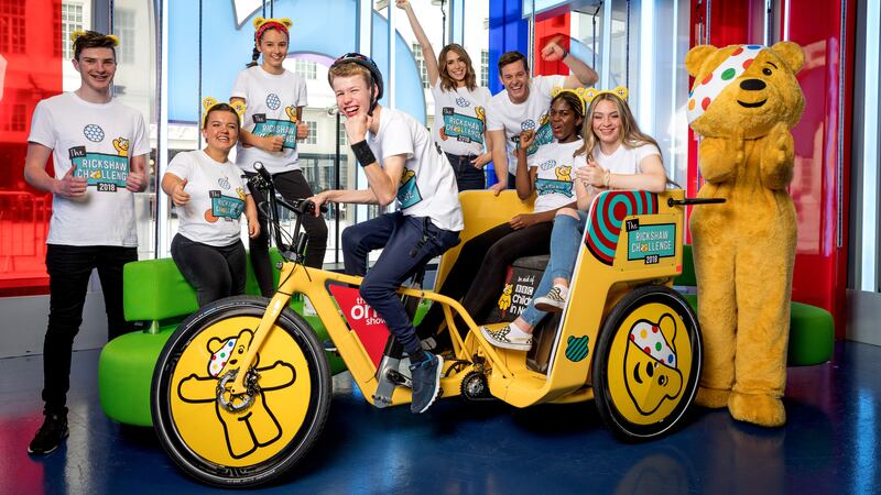 Six children will cycle 423 miles over eight days in aid of BBC Children In Need thanks to mechanics at McLaren.
