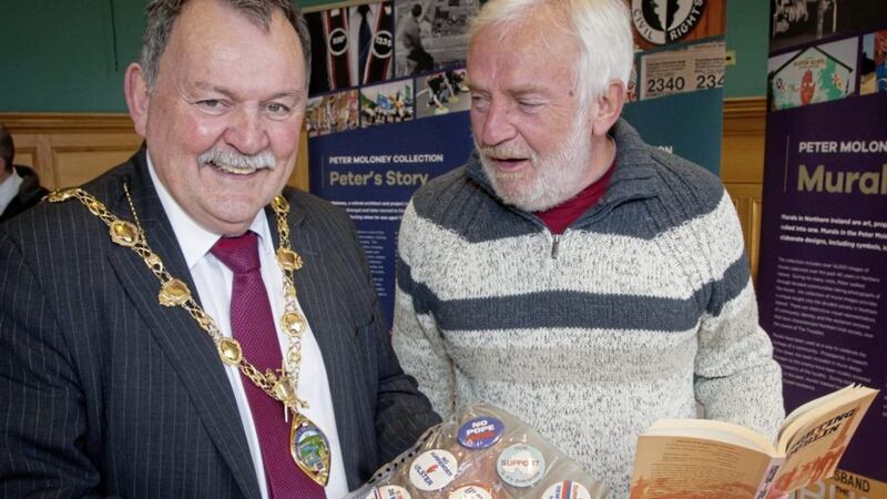 Peter Moloney&#39;s archive features memorabilia from across the political divide. Derry mayor Maol&iacute;osa has described the collection as &quot;fantastic.&quot; 