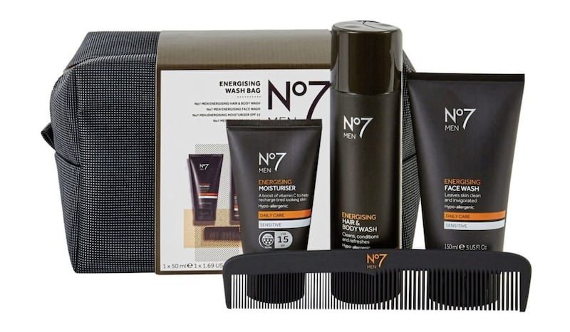 No7 Men Energising Wash Bag, &pound;20, available from Boots