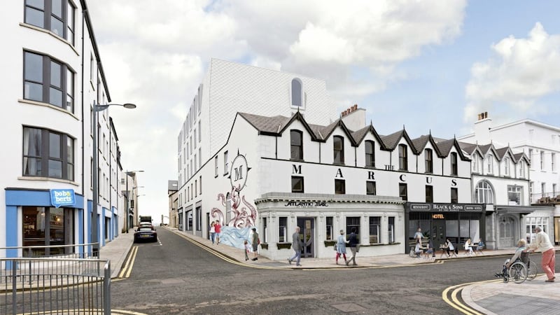 An artist&#39;s impression of the exterior of The Marcus Portrush 