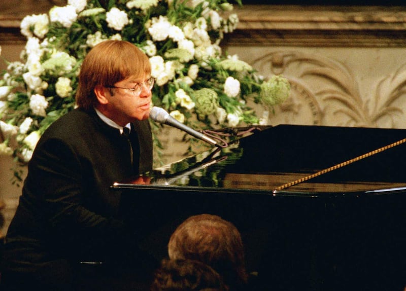 Sir Elton performs Candle In The Wind