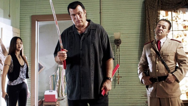 Steven Seagal in action in one of his many starring roles 