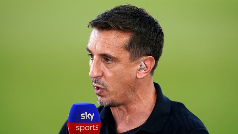 Sky Sports pundit Gary Neville labelled Arsenal’s statement as ‘dangerous’ (John Walton/PA)