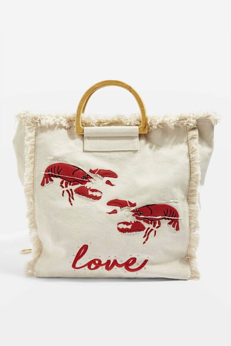 Bobby Lobster Canvas Shopper Bag, &pound;26, available from Topshop 