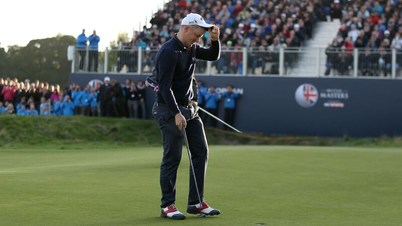 Sweden's Alex Noren after winning the British Masters at the Grove, Chandler's Cross on Sunday<br />Picture by PA&nbsp;