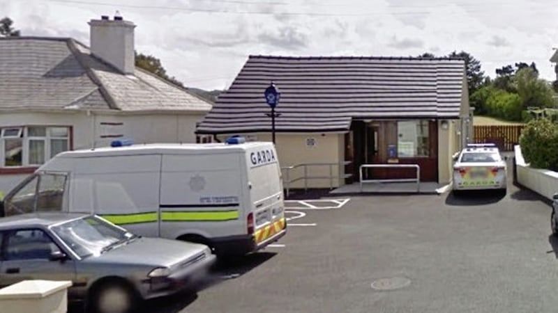 The patrol car was parked outside Carndonagh Garda station in Inishowen. Picture by Google Maps.  