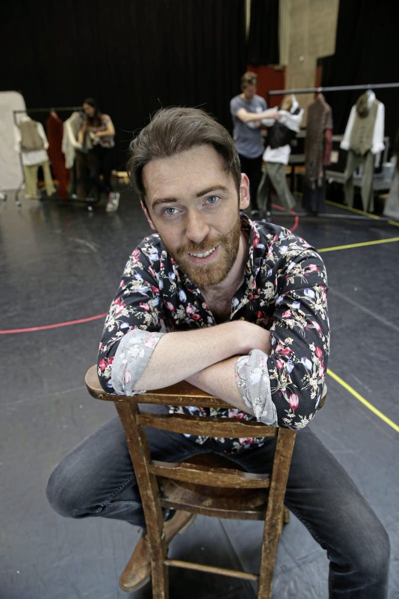 Director Matthew McElhinney at the Lyric theatre in Belfast. Picture by Hugh Russell 