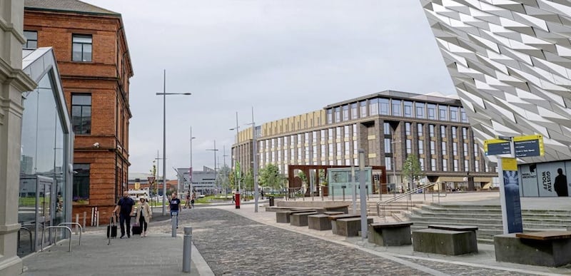 The JMK hotel will be located just next to Titanic Belfast at Hamilton Dock. 