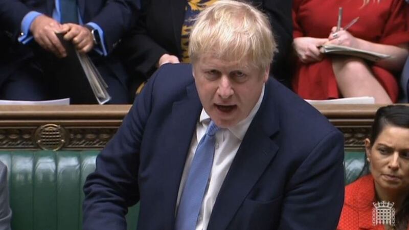 &nbsp;Boris Johnson faced MPs in the House of Commons this afternoon. Picture by House of Commons/PA Wire