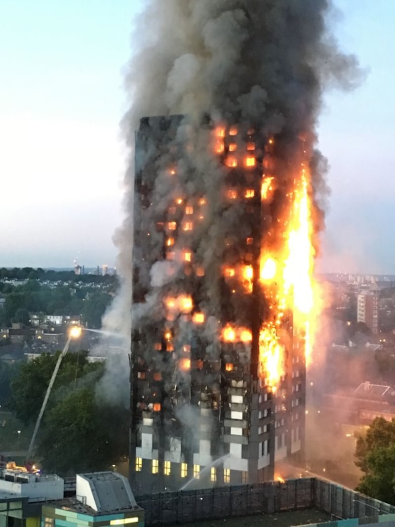  fire at Grenfell Tower (Natalie Oxford/PA)